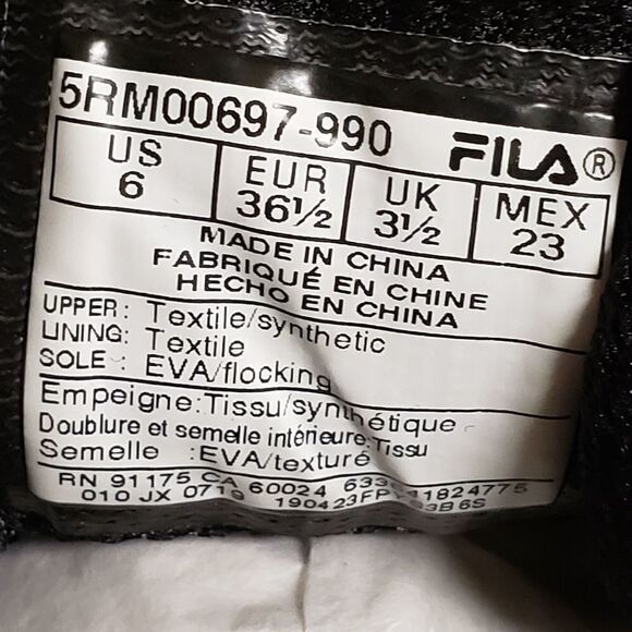 Fila Memory Junction 19 Memory Foam Fittness Running Shoes - Picture 8 of 11